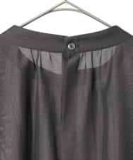 RLBED50280 HIROKO BIS GRANDE(ヒロコ ビス グランデ) スタンドカラーかまぼこプリーツブラウス ダークグレー