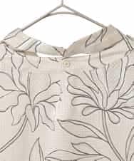 RLBED55310 HIROKO BIS GRANDE(ヒロコ ビス グランデ) ボタニカルモチーフプルオーバーブラウス アイボリー