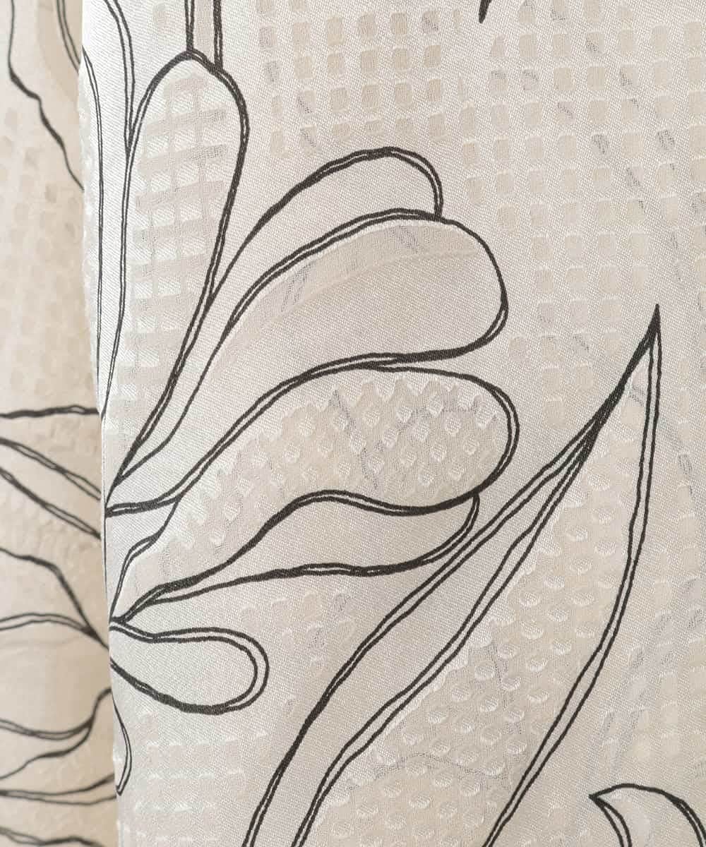 RLBED55310 HIROKO BIS GRANDE(ヒロコ ビス グランデ) ボタニカルモチーフプルオーバーブラウス アイボリー