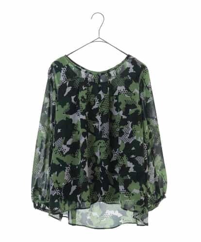 RLBEI01230 HIROKO BIS GRANDE 【洗濯機で洗える】花柄シフォンブラウス