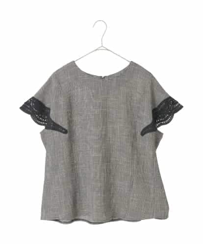 RLBFD02290 HIROKO BIS GRANDE ツイーディーメッシュプルオーバーブラウス