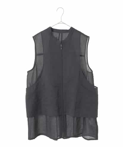 RLBFD15350 HIROKO BIS GRANDE 【大きいサイズ】レイヤード風デザインジレ