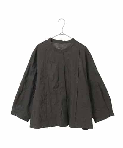 RLBFD25290 HIROKO BIS GRANDE 【大きいサイズ】ボタニカルモチーフショートブラウス