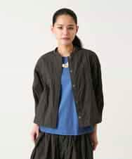 RLBFD25290 HIROKO BIS GRANDE(ヒロコ ビス グランデ) ボタニカルモチーフショートブラウス ブラウン