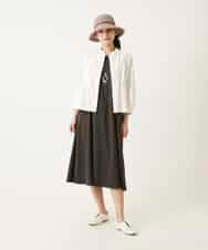 RLBFD25290 HIROKO BIS GRANDE(ヒロコ ビス グランデ) ボタニカルモチーフショートブラウス ホワイト