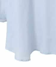 RLBFD45200 HIROKO BIS GRANDE(ヒロコ ビス グランデ) 【大きいサイズ】フレアスリーブ麻ブラウス ライトブルー