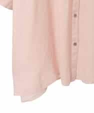 RLBFD47230 HIROKO BIS GRANDE(ヒロコ ビス グランデ) 【大きいサイズ】ピンタックフレア麻ブラウス ピンク