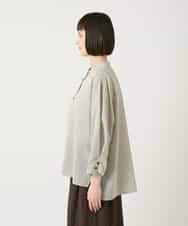 RLBGE28280 HIROKO BIS GRANDE(ヒロコ ビス グランデ) ストライプリネンタッチブラウス ベージュ