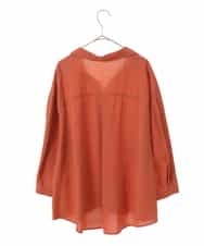 RLBGT01260 HIROKO BIS GRANDE(ヒロコ ビス グランデ) 【洗濯機で洗える】ドライタッチタックデザインシャツ オレンジ