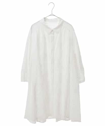 RLBGT06300 HIROKO BIS GRANDE 【洗える】塩縮加工Aラインチュニックブラウス