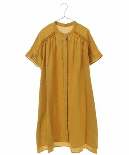 RLBHV32250 HIROKO BIS GRANDE 【大きいサイズ】麻製品染めロング丈ブラウス /洗える