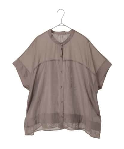 RLBIE02250 HIROKO BIS GRANDE メッシュアクセントスクエアシルエットブラウス