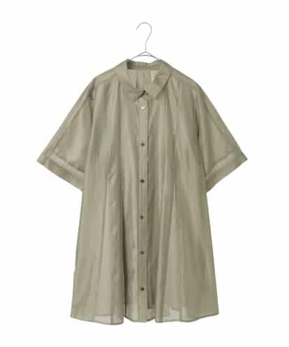 RLBIE03290 HIROKO BIS GRANDE メッシュアクセントシアーチュニックシャツ