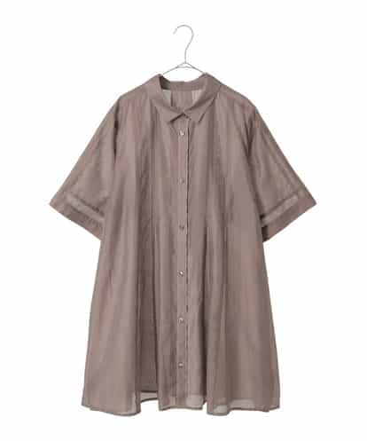 RLBIE03290 HIROKO BIS GRANDE メッシュアクセントシアーチュニックシャツ