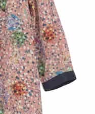 RLEAE40470 HIROKO BIS GRANDE(ヒロコ ビス グランデ) 幾何フラワーアートプリントワンピース ブラウン