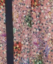 RLEAE40470 HIROKO BIS GRANDE(ヒロコ ビス グランデ) 幾何フラワーアートプリントワンピース ブラウン