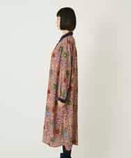 RLEAE40470 HIROKO BIS GRANDE(ヒロコ ビス グランデ) 幾何フラワーアートプリントワンピース ブラウン