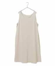 RLEAF10450 HIROKO BIS GRANDE(ヒロコ ビス グランデ) 【大きいサイズ】ペイント柄タックフレアワンピース アイボリー