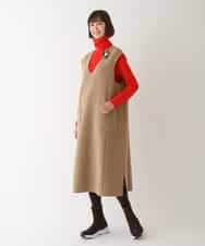 RLEAV02450 HIROKO BIS GRANDE(ヒロコ ビス グランデ) ウールリバージャンパースカート ベージュ