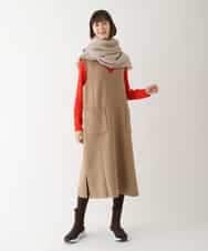 RLEAV02450 HIROKO BIS GRANDE(ヒロコ ビス グランデ) ウールリバージャンパースカート ベージュ