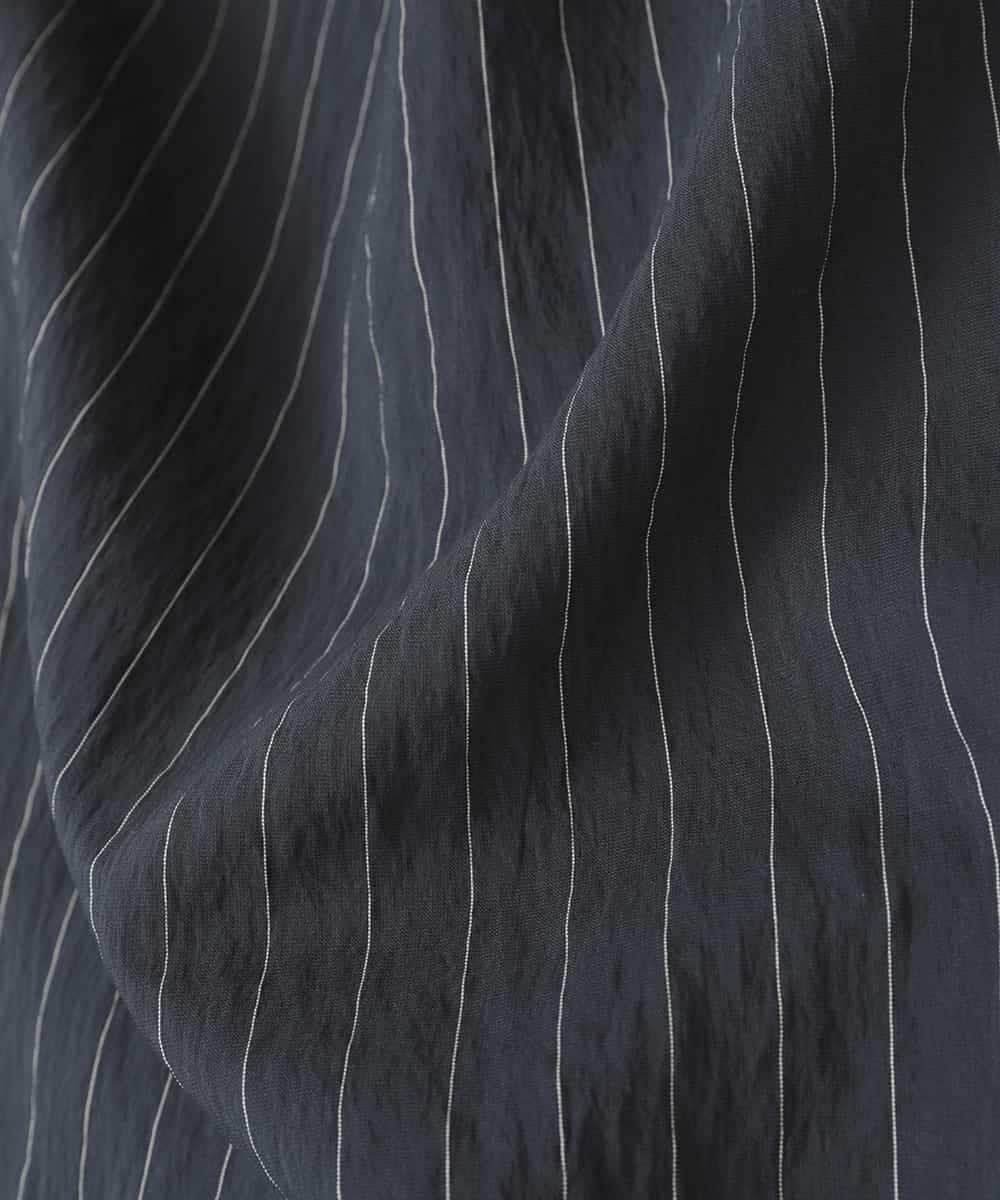 RLEDD03410 HIROKO BIS GRANDE(ヒロコ ビス グランデ) 【大きいサイズ】ピンストライプフレアジャンパースカート ネイビー