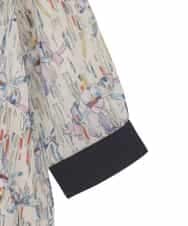 RLEDD07510 HIROKO BIS GRANDE(ヒロコ ビス グランデ) 【大きいサイズ】アイリスモチーフタックワンピース /洗濯機で洗える アイボリー