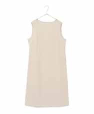 RLEDD07510 HIROKO BIS GRANDE(ヒロコ ビス グランデ) 【大きいサイズ】アイリスモチーフタックワンピース /洗濯機で洗える アイボリー