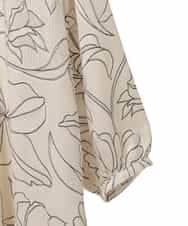 RLEED56510 HIROKO BIS GRANDE(ヒロコ ビス グランデ) ボタニカルモチーフピンタックドレス アイボリー