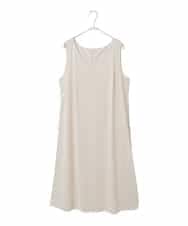 RLEED56510 HIROKO BIS GRANDE(ヒロコ ビス グランデ) ボタニカルモチーフピンタックドレス アイボリー