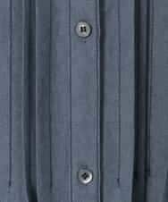 RLEFD41350 HIROKO BIS GRANDE(ヒロコ ビス グランデ) 【大きいサイズ】ピンタックデザインダンガリーワンピース ネイビー