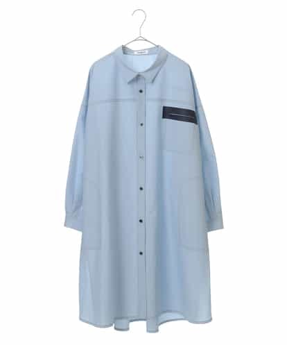 RLEFP10310 HIROKO BIS GRANDE 【洗濯機で洗える】ステッチシャツドレス