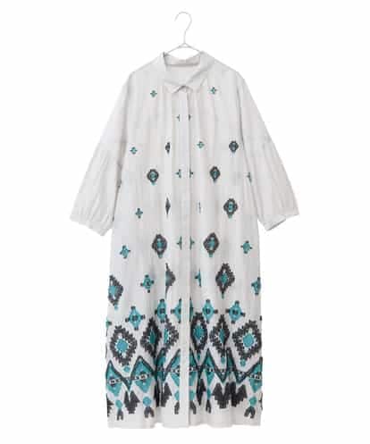 RLEGA11550 HIROKO BIS GRANDE 【大きいサイズ】エスニックモチーフドレス