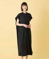 RLEGE50380 HIROKO BIS GRANDE(ヒロコ ビス グランデ) 【先行予約/大きいサイズ】セーラーカラージョーゼットワンピース ブラック
