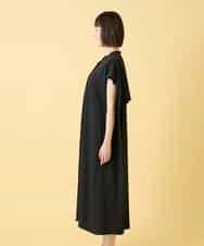 RLEGE50380 HIROKO BIS GRANDE(ヒロコ ビス グランデ) 【先行予約/大きいサイズ】セーラーカラージョーゼットワンピース ブラック