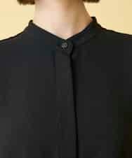 RLEGE50380 HIROKO BIS GRANDE(ヒロコ ビス グランデ) 【先行予約/大きいサイズ】セーラーカラージョーゼットワンピース ブラック