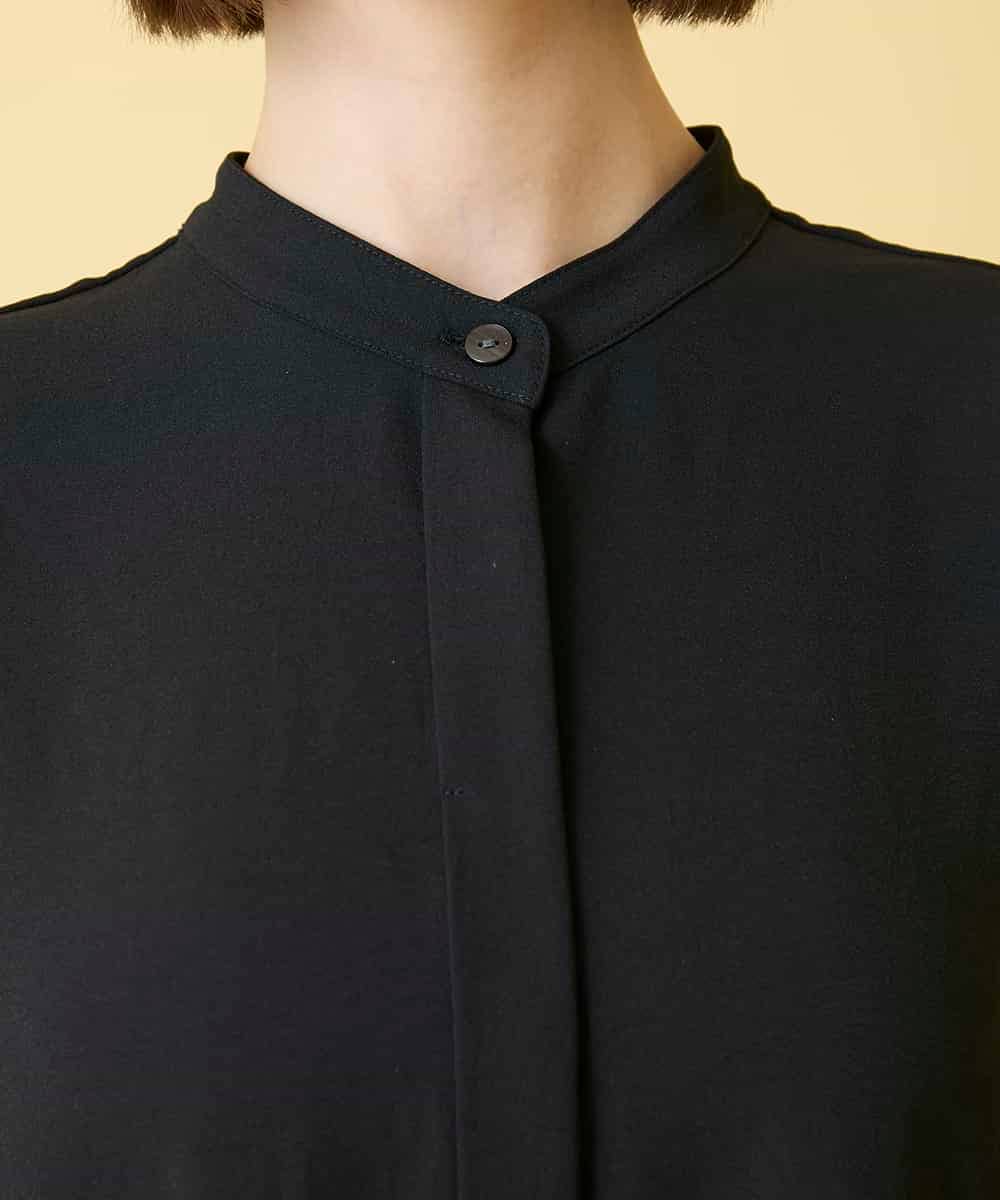 RLEGE50380 HIROKO BIS GRANDE(ヒロコ ビス グランデ) 【先行予約/大きいサイズ】セーラーカラージョーゼットワンピース ブラック