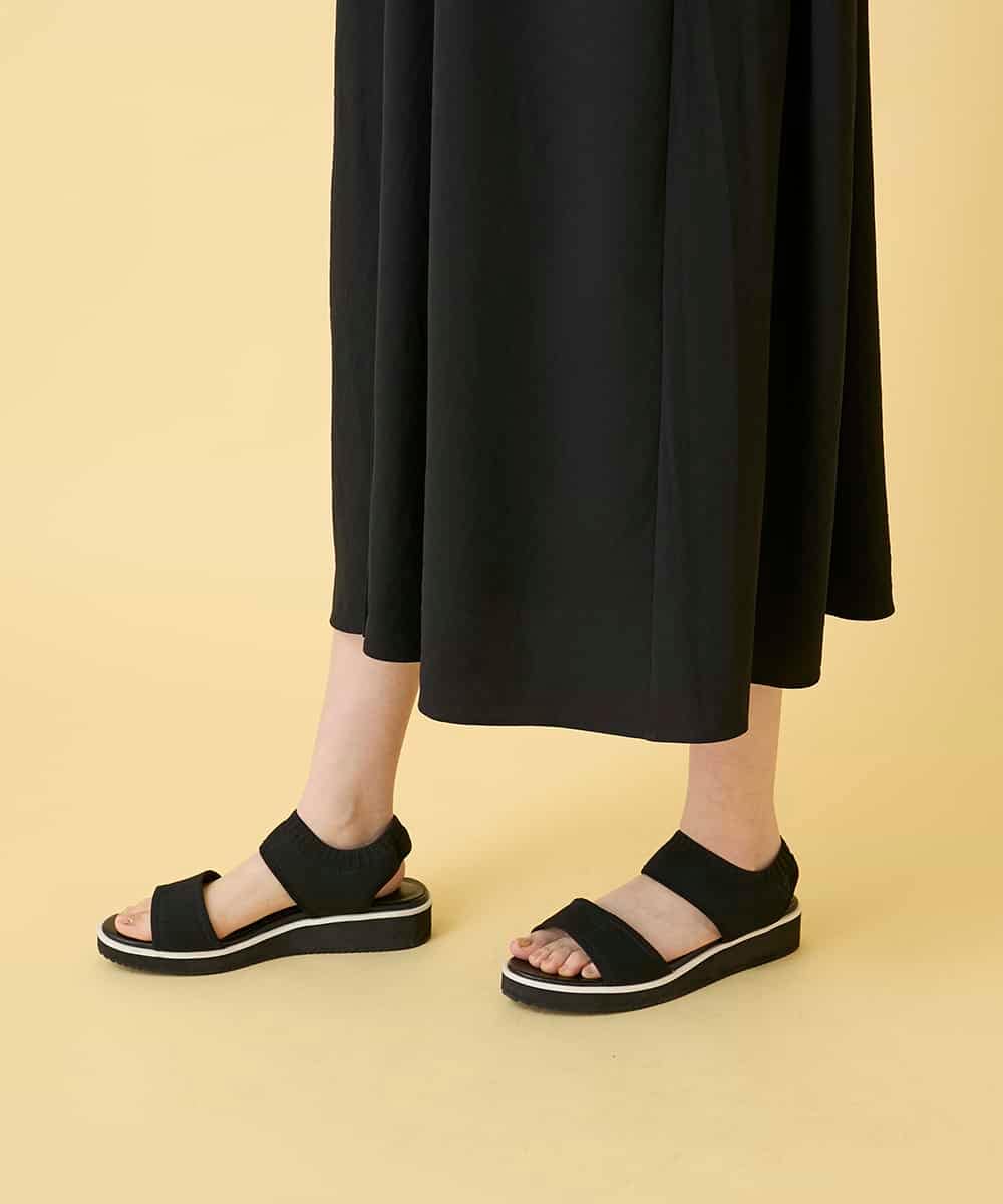 RLEGE50380 HIROKO BIS GRANDE(ヒロコ ビス グランデ) 【先行予約/大きいサイズ】セーラーカラージョーゼットワンピース ブラック