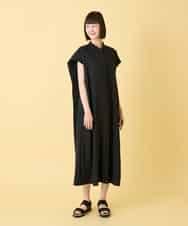 RLEGE50380 HIROKO BIS GRANDE(ヒロコ ビス グランデ) 【先行予約/大きいサイズ】セーラーカラージョーゼットワンピース ブラック