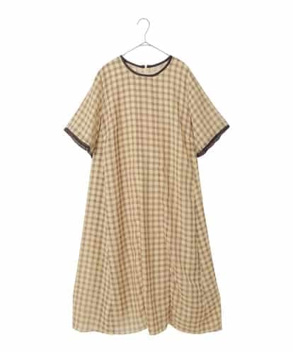 RLEIE11410 HIROKO BIS GRANDE サッカーチェック半袖ワンピース
