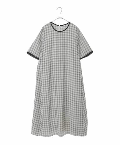 RLEIE11410 HIROKO BIS GRANDE サッカーチェック半袖ワンピース