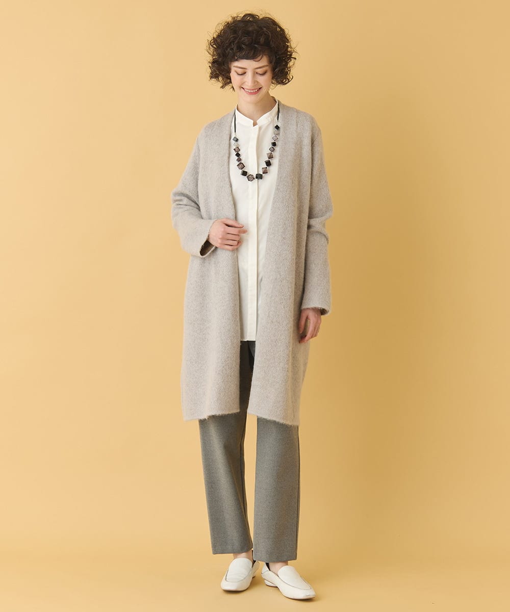 大きいサイズ】ヘアリーロングニットカーディガン(カーディガン