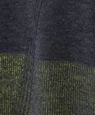 RLFAD37420 HIROKO BIS GRANDE(ヒロコ ビス グランデ) 【大きいサイズ】プレーティング刺繍ニットロングカーディガン グレー
