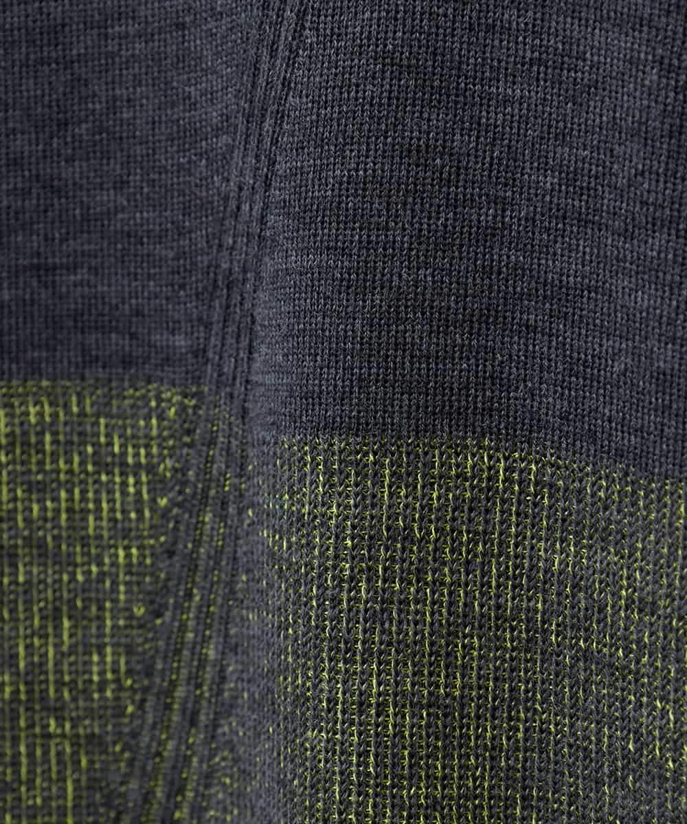 RLFAD37420 HIROKO BIS GRANDE(ヒロコ ビス グランデ) 【大きいサイズ】プレーティング刺繍ニットロングカーディガン グレー