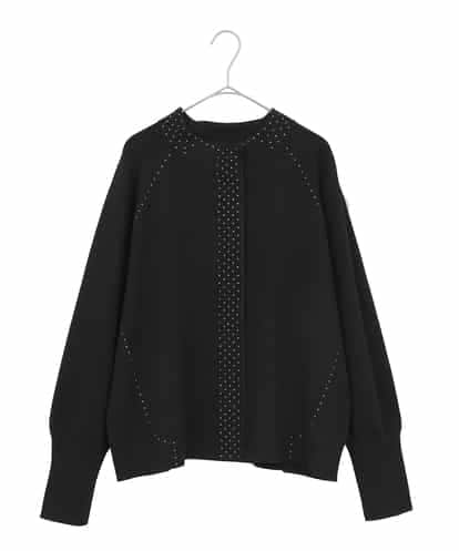 RLFAE45390  スタッズアクセントニットカーディガン