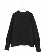 RLFAE45390 HIROKO BIS GRANDE(ヒロコ ビス グランデ) スタッズアクセントニットカーディガン ブラック