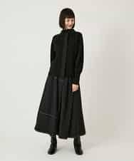 RLFAE45390 HIROKO BIS GRANDE(ヒロコ ビス グランデ) 【大きいサイズ】スタッズアクセントニットカーディガン ブラック