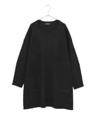 RLFAE46420 HIROKO BIS GRANDE(ヒロコ ビス グランデ) スタッズアクセントニットチュニック ブラック