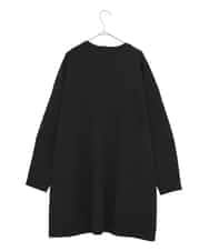 RLFAE46420 HIROKO BIS GRANDE(ヒロコ ビス グランデ) スタッズアクセントニットチュニック ブラック