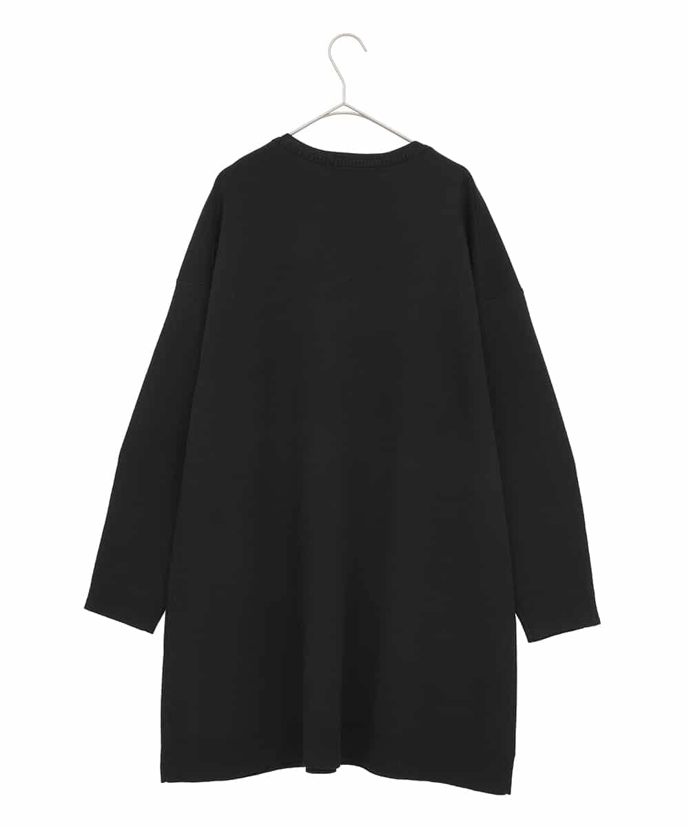 RLFAE46420 HIROKO BIS GRANDE(ヒロコ ビス グランデ) スタッズアクセントニットチュニック ブラック