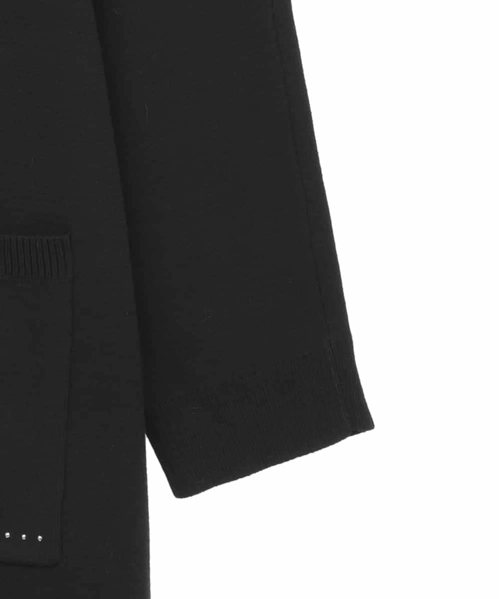 RLFAE46420 HIROKO BIS GRANDE(ヒロコ ビス グランデ) スタッズアクセントニットチュニック ブラック